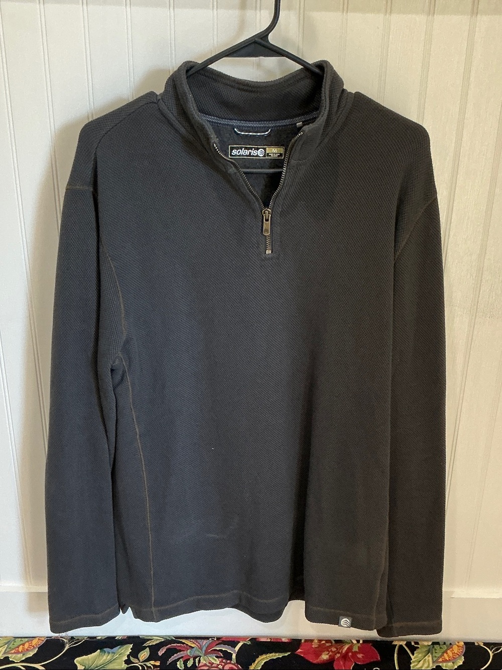 Solaris Men’s Dark Charcoal Half-Zip Sweater